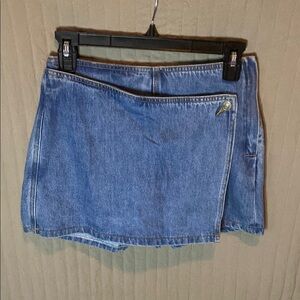 Denim wrap around skorts